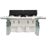 Выключатель 2-клавишный 10А IEK SKANDY SK-V04Bl черный SK-V20-0-10-K02